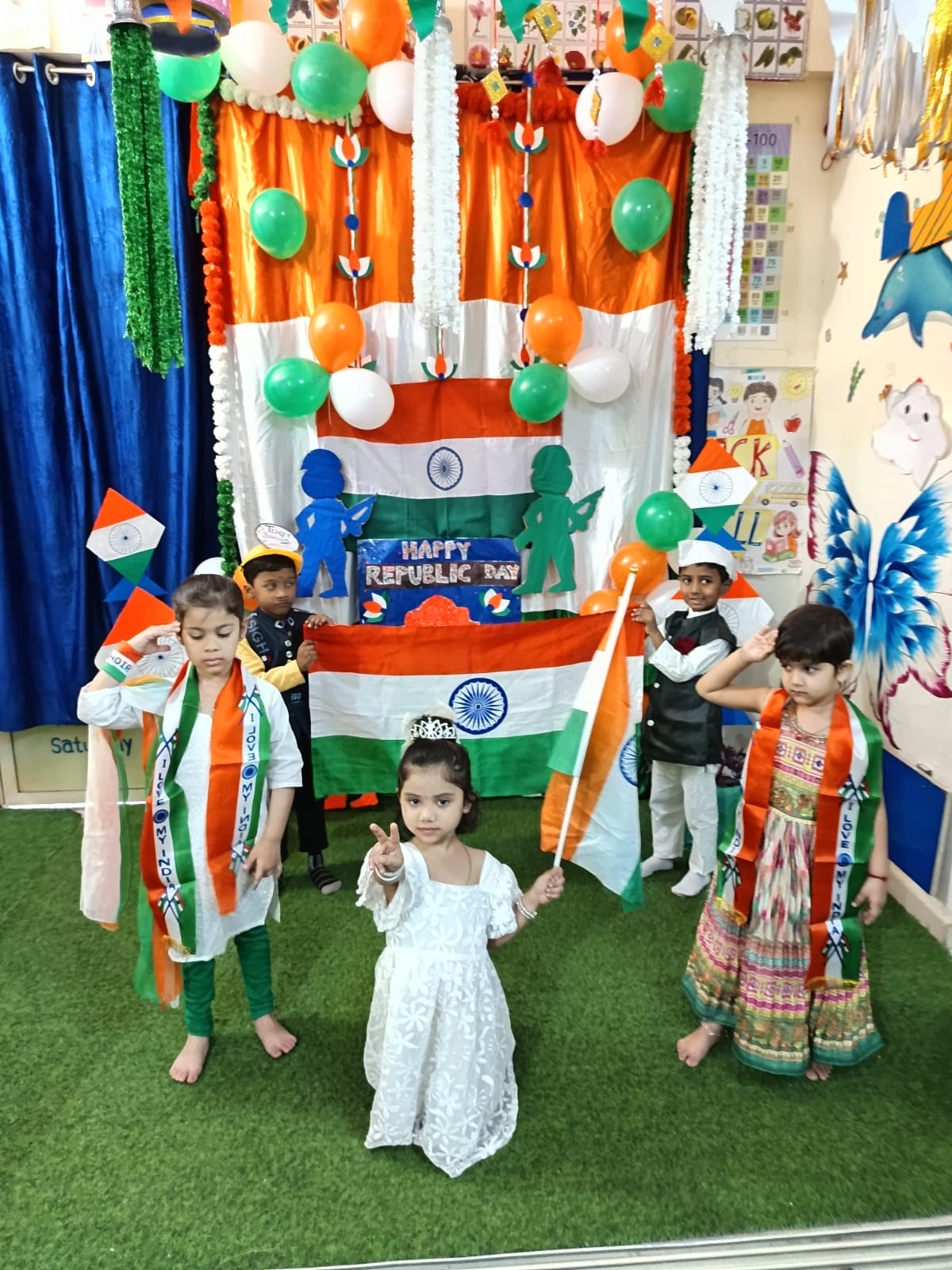 Republic Day tricolour celebration